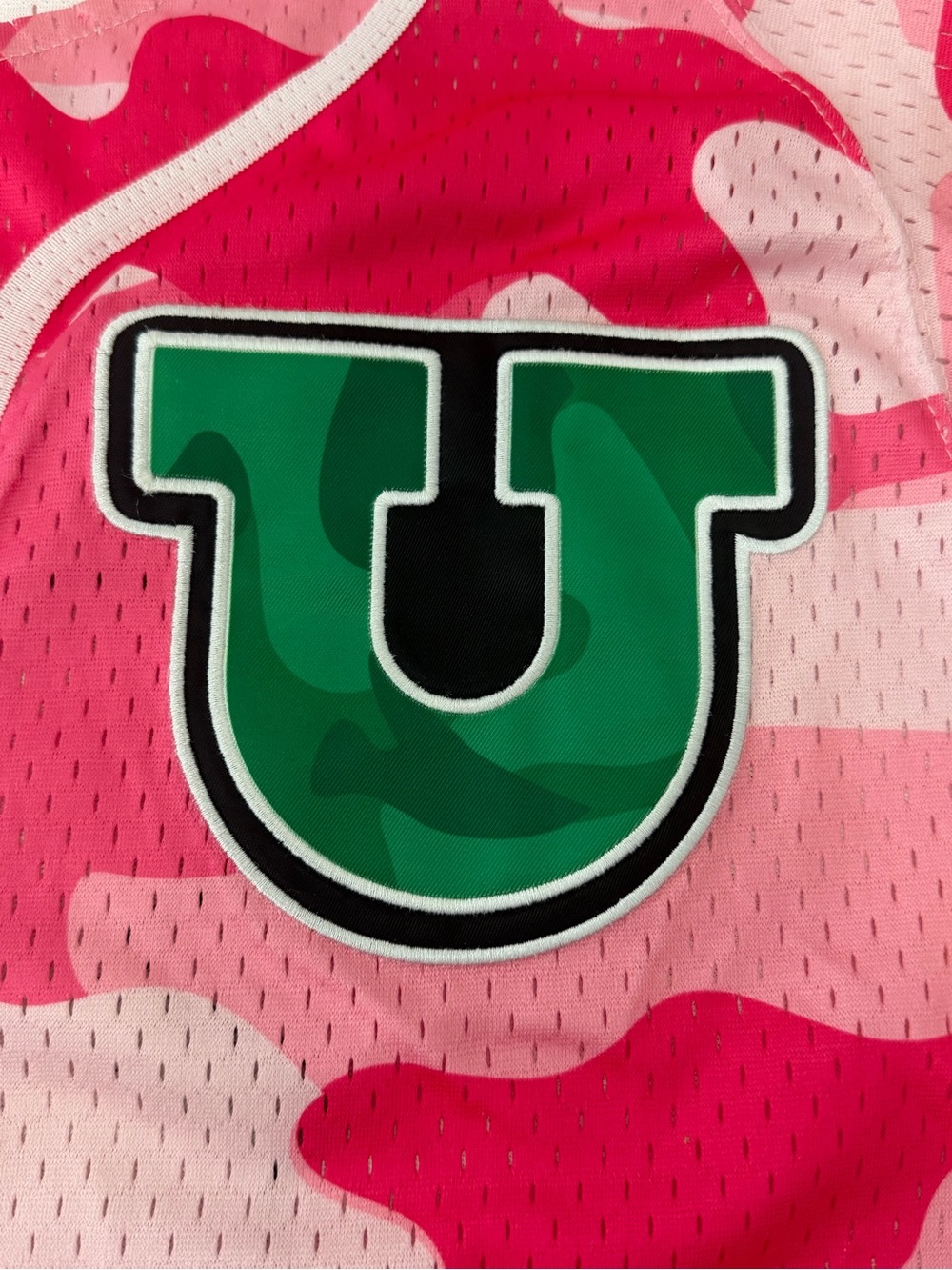 Headgear Classics Kanye West Graduation Baseball Jersey Pink Camo Men's Size S - Picture 10 of 14